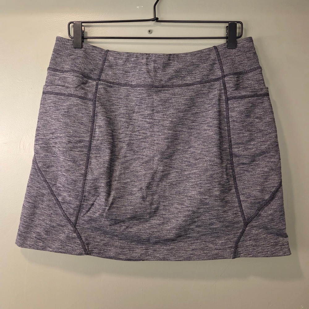 Athleta Women's Excursion Skort Heathered Gray Size L Active Casual Outdoors